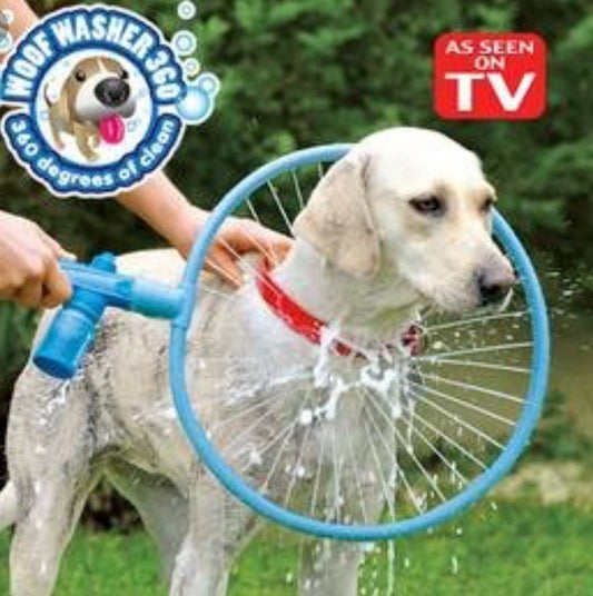 Automatic Dog Bath Ring 360° Pet Shower Tool | Easy Grooming Bath Ring